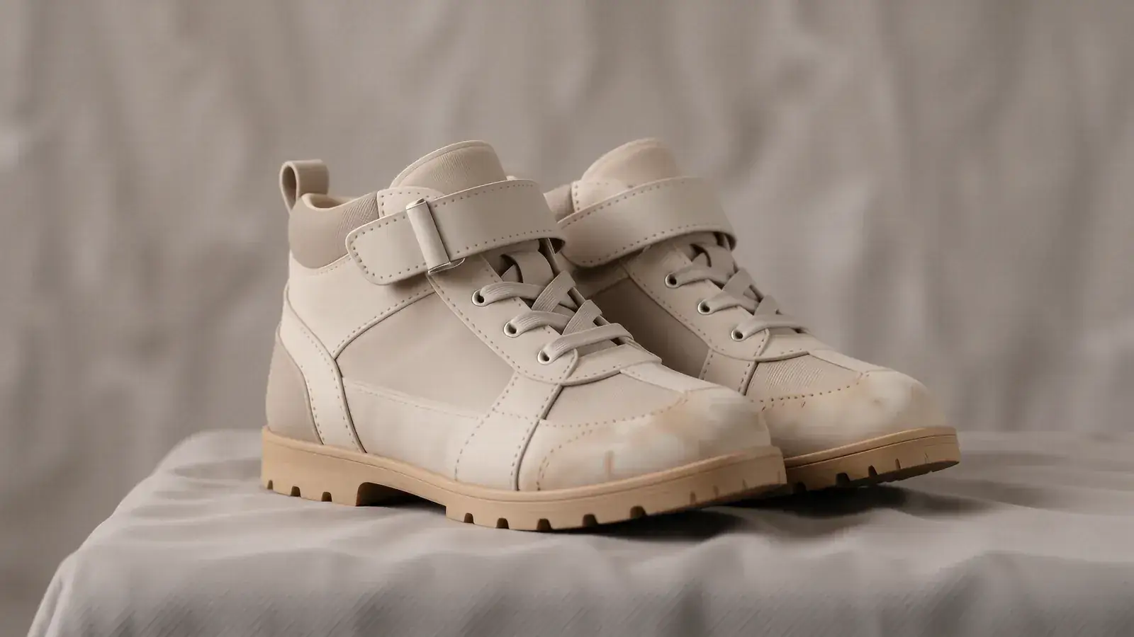 Orthopädische Schuhe für den kindlichen Klumpfuß