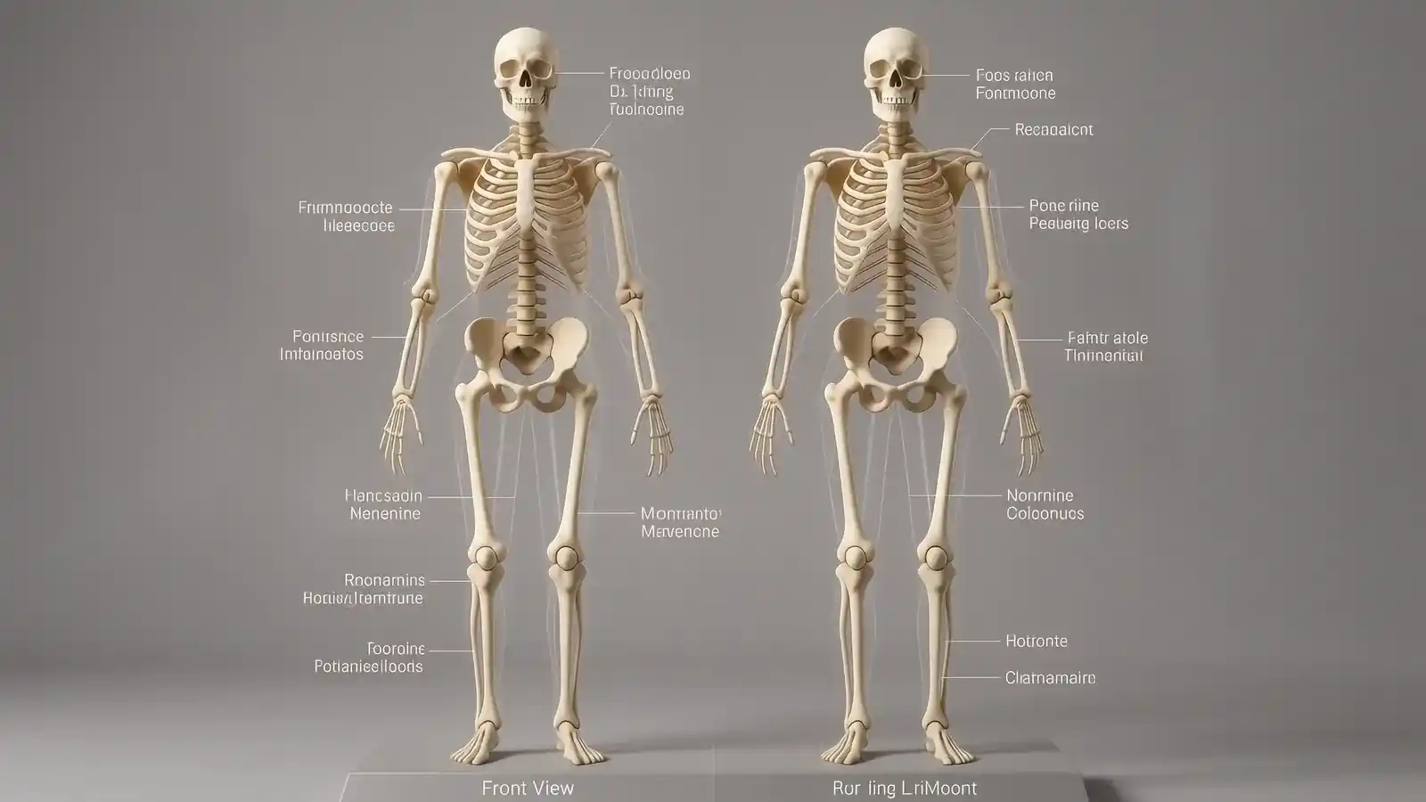 Vergleich der Beinlängen anatomisch